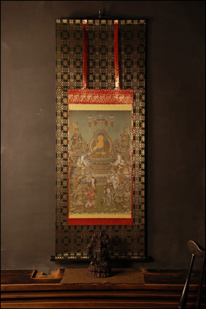 20311-複製仏画「掛け軸 釈迦十六善神図」