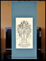 20325-手摺り木版仏画「掛け軸 千手観音」