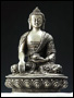 46971-仏教仏像「純銀 釈迦如来」