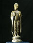 47219-仏教仏像「釈迦如来立像(銅色)」