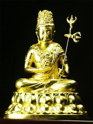 47224-仏教仏像「虚空蔵菩薩(金色)」