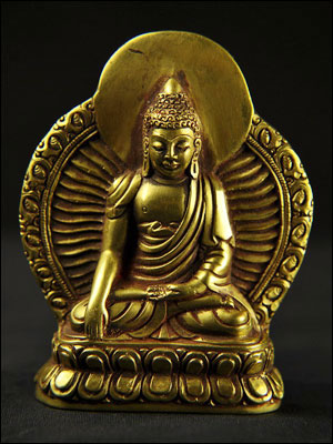 46982-極小仏像「釈迦如来(金銅仏)」