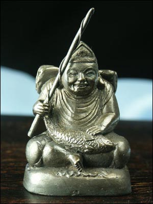 61105-極小仏像「七福神 恵比寿」