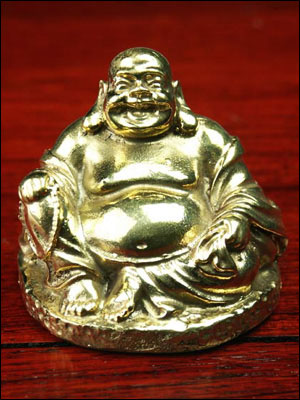 61111-極小仏像「七福神 布袋(座)」