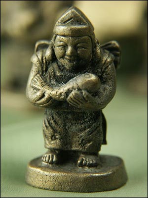 61150-極小仏像「七福神 恵比寿(立)」