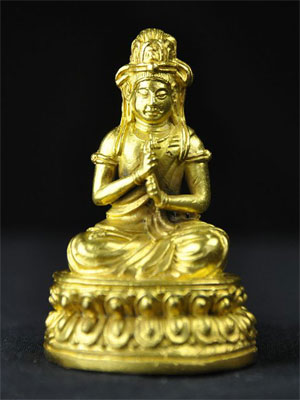 61353-極小仏像「大日如来(金銅仏)」