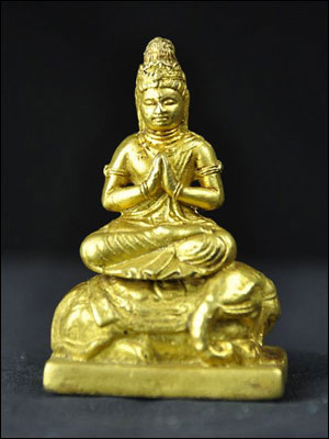 61355-極小仏像「普賢菩薩(金銅仏)」