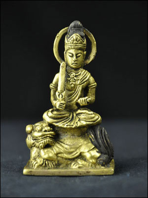 61356-極小仏像「文殊菩薩(金銅仏)」