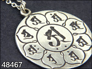 48467-曼荼羅ペンダントヘッド「胎蔵界曼荼羅(WM製)」