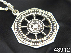 48912-曼荼羅ペンダントヘッド「法輪(銀製)」