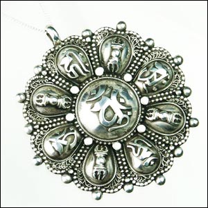 61023-チベットペンダント「金剛界曼荼羅」