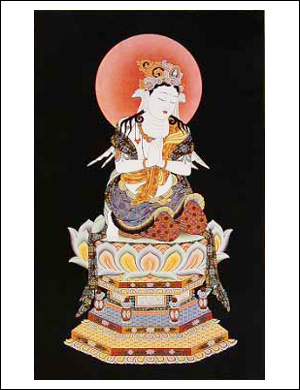 81023-仏画ポスター「勢至菩薩」