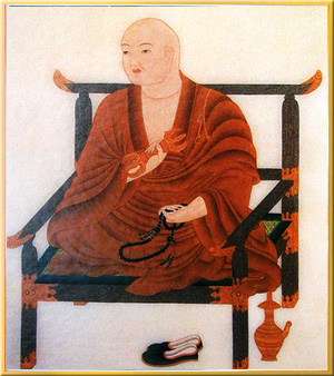 84006-仏画色紙「弘法大師 空海」