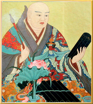 84024-仏画色紙「日蓮聖人」
