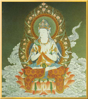 84027-仏画色紙「勢至菩薩」